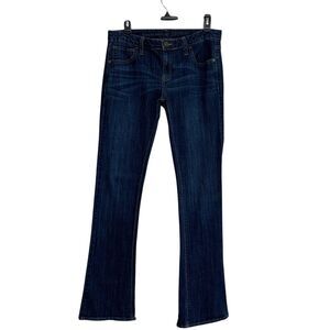 Simply Vera Bootut Jeans Women's Size 6 Dark Blue Wash Mid-Rise Stretch 5-Pocket